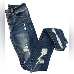 Indigo rein ripped skinny jean